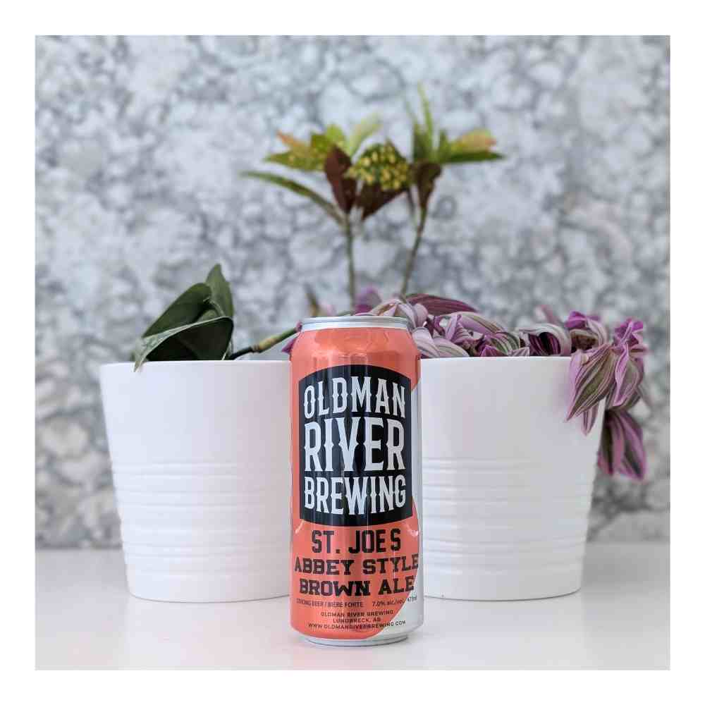 St. Joe Abbey's Brown Ale by Oldman River Brewing, beer label