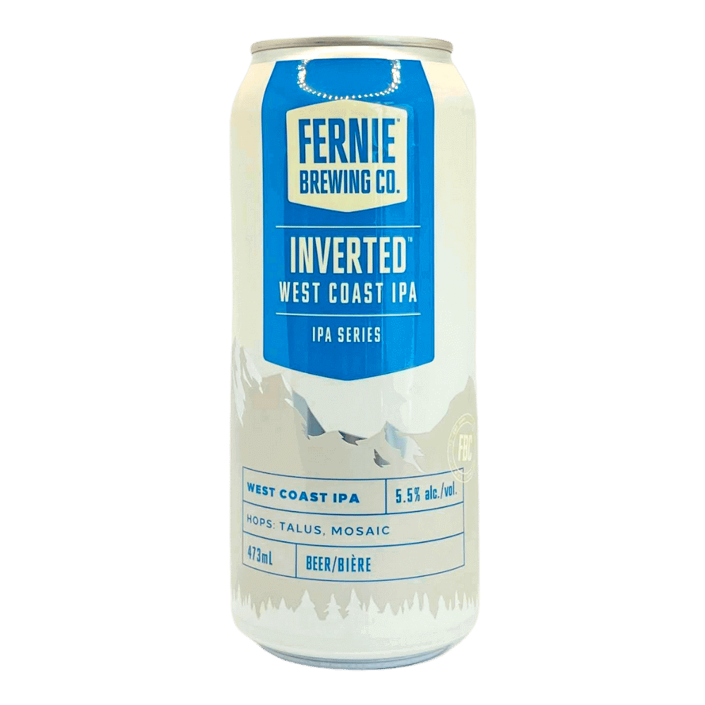Inverted West Coast IPA by Fernie Brewing Co, beer label