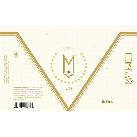 Maplewood Lounge Lager by Maplewood Brewing Company, beer label