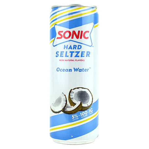Sonic Ocean Water Hard Seltzer by Sonic, beer label