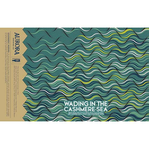 Aurora Wading In The Cashmere Sea New England IPA by Aurora Brewing Co., beer label
