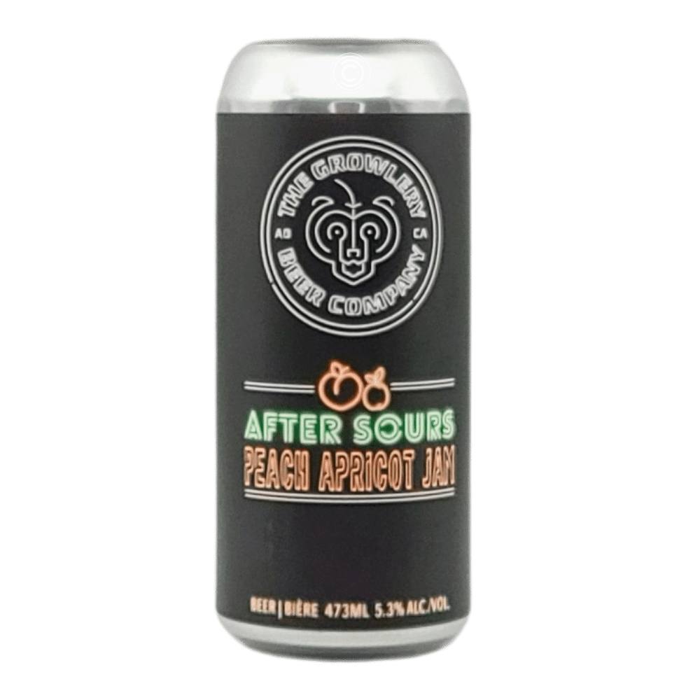 After Sours: Peach Apricot Jam Sour by The Growlery Beer Co., beer label