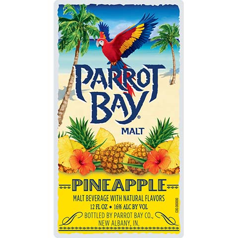 Parrot Bay Pineapple Malt by PArrot Bay Co., beer label