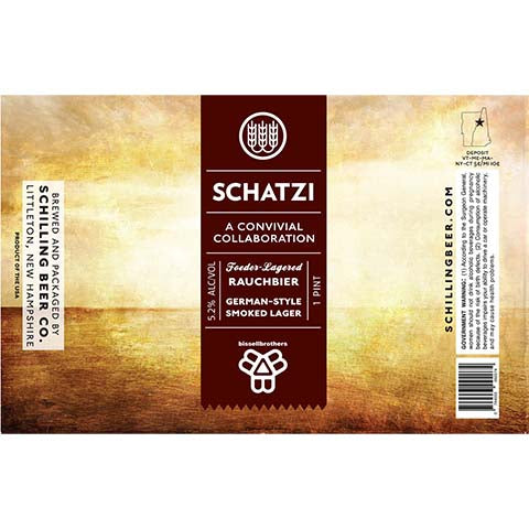Schilling Schatzi Lager by Schilling Beer Co, beer label