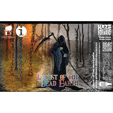 Imprint Beer Locust Of The Dead Earth DDH DIPA by Imprint Beer Company, beer label