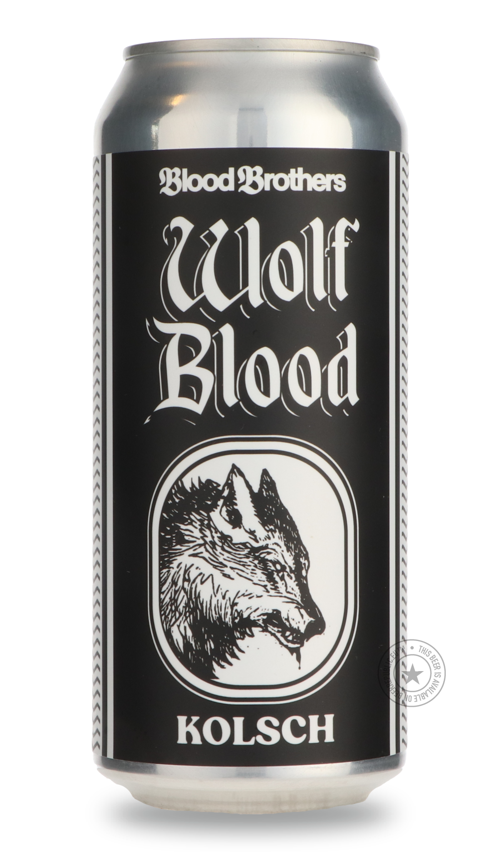 Wolf Blood by Blood Brothers Brewing, beer label