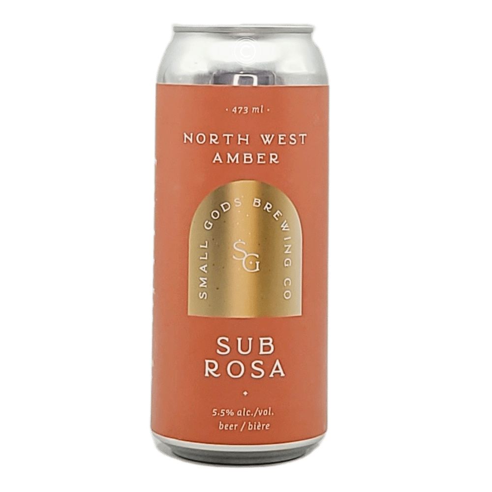 Sub Rosa Amber Ale by Small Gods Brewing Co., beer label