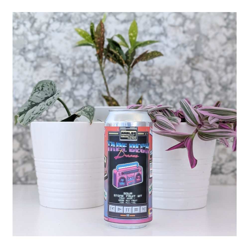 Tape Deck Dreams Stone Fruit Sour Wit by Analog Brewing Company, beer label
