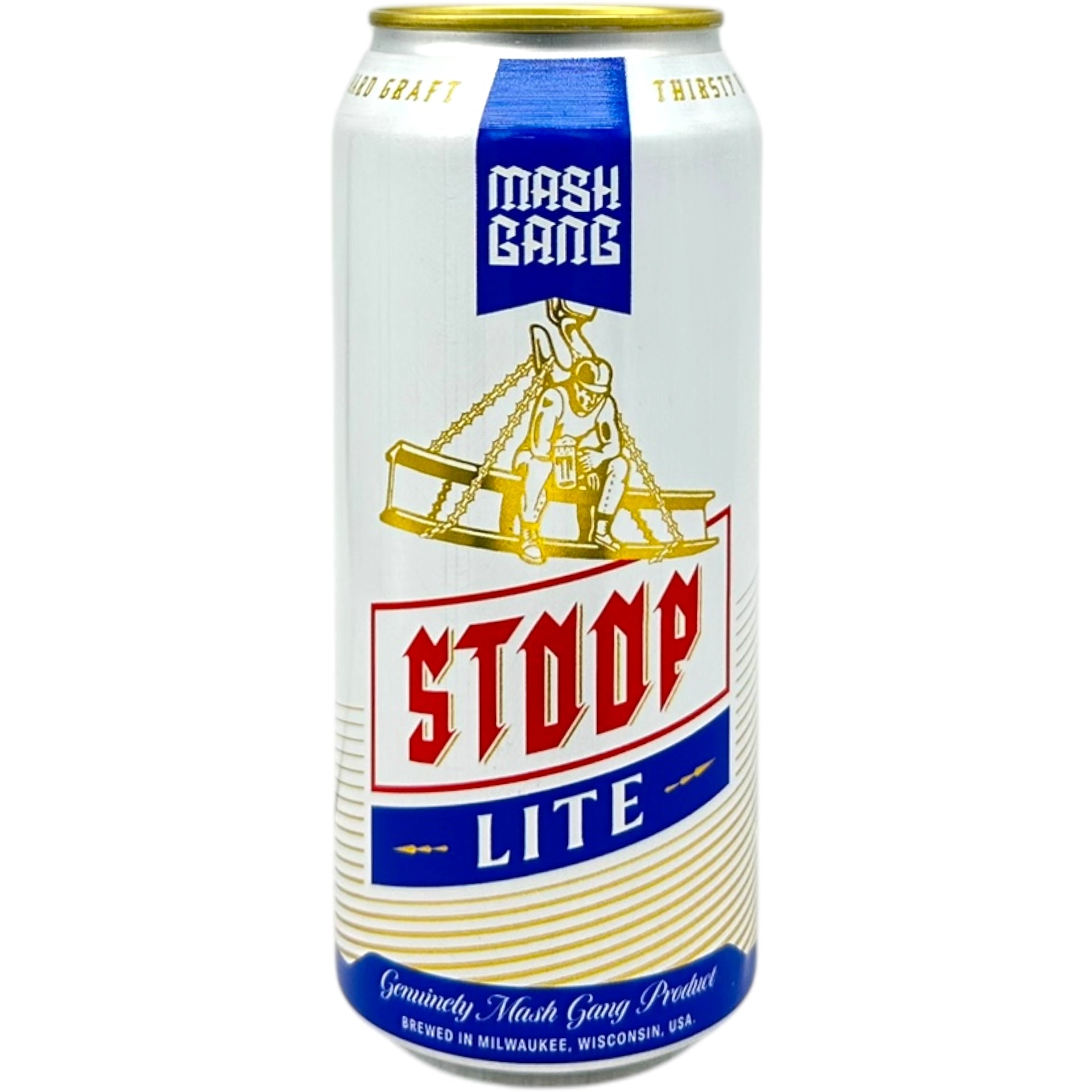 Mash Gang Stoop Lite (Lager) by Mash Gang, beer label