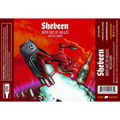 Shebeen Beer Out Of Helles by RI Brewery Collective LLC, beer label