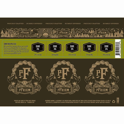 pFriem Dank IPA by PFriem Family Brewers, beer label