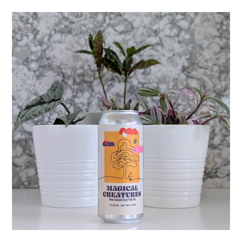 Brewing Magical Creatures Hazy Pale Ale by Blindman Brewery, beer label