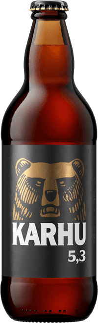 Karhu by Sinebrychoff, beer label