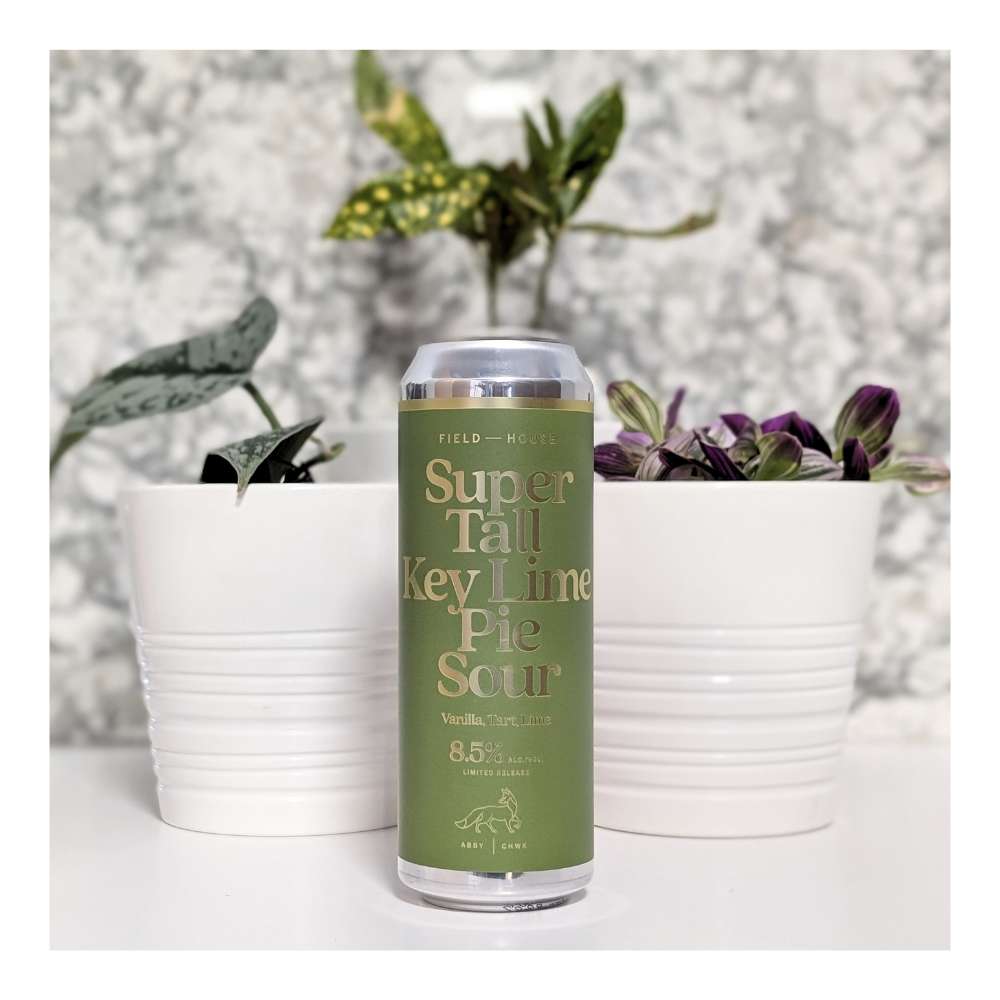 Super Tall Key Lime Pie Sour by Field House Brewing Co., beer label