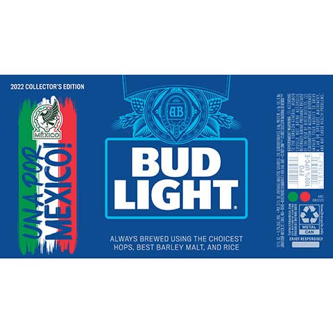 Bud Light Una Por Mexico! by Anheuser-Busch, beer label