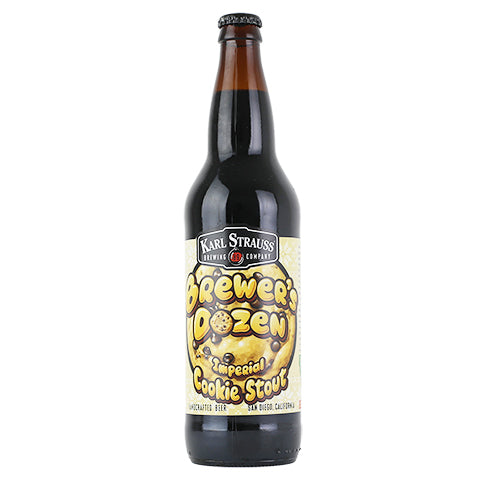 Karl Strauss Brewer's Dozen, Imperial Cookie Stout by Karl Strauss Brewing Co, beer label