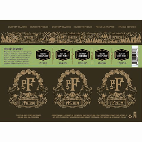 pFriem Fresh Hop Lorien Pilsner by PFriem Family Brewers, beer label