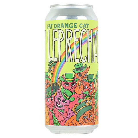 Fat Orange Cat Baby Leprechauns IPA by Fat Orange Cat Brew Co, beer label