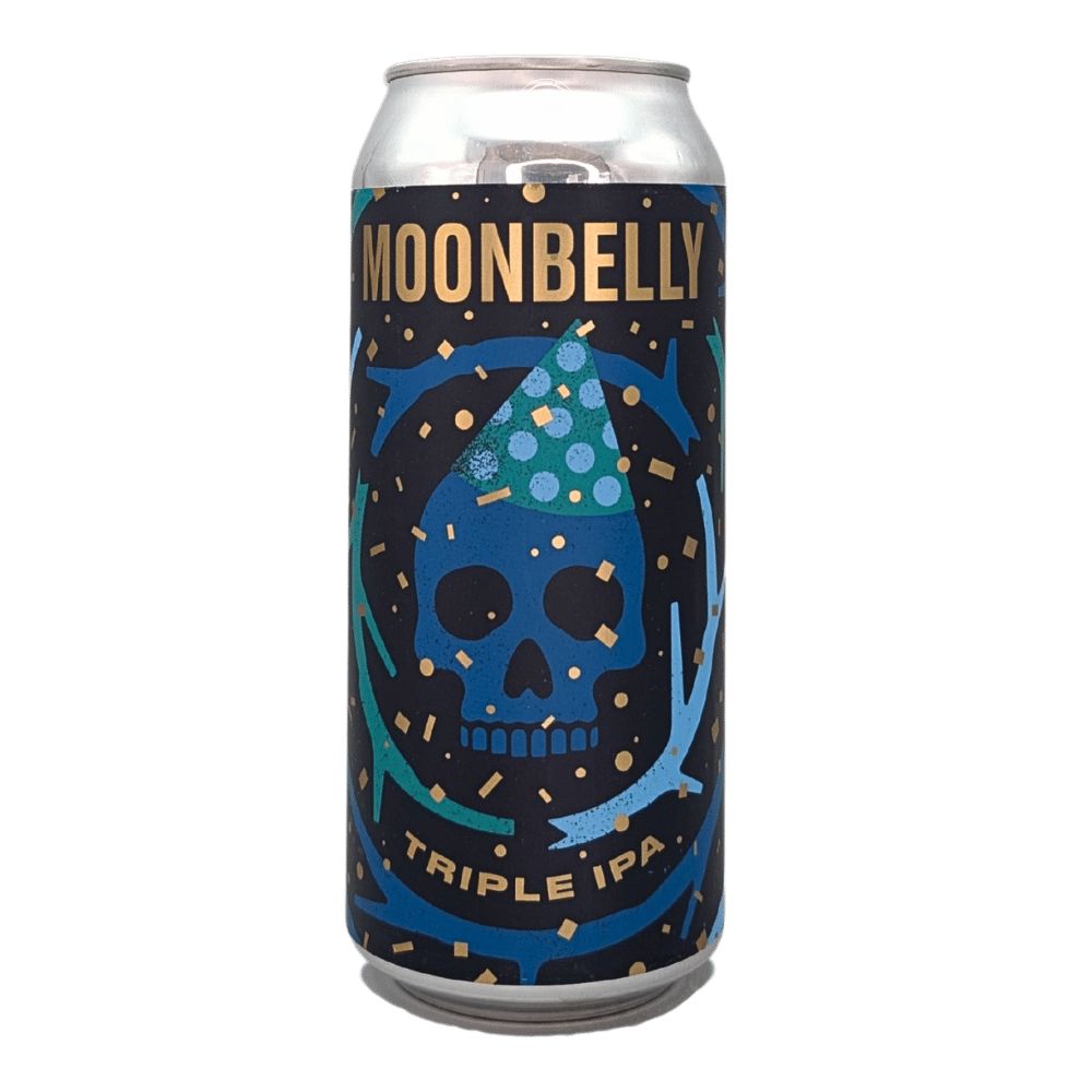 Moonbelly Triple Hazy IPA by Bellwoods Brewery x Third Moon Brewing, beer label