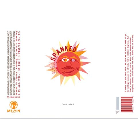 Melvin Sun Sparked Red Ale by Melvin Brewing, beer label