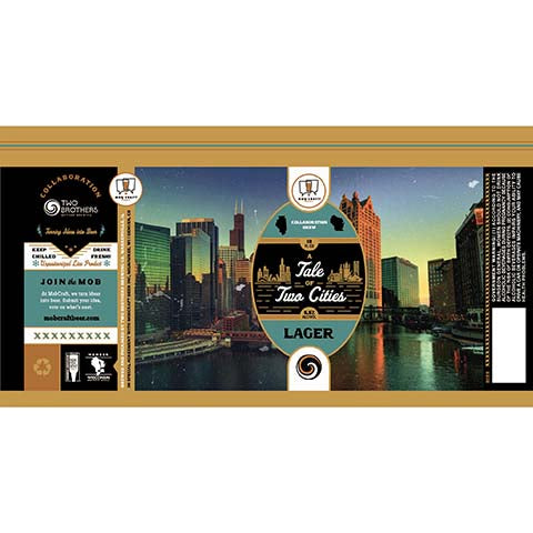 Mobcraft A Tale Of Two Cities Lager by MobCraft Beer, beer label