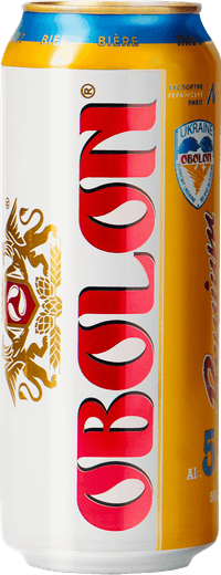Obolon Premium by Obolon Brewery, beer label