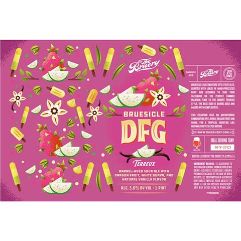 Bruery Blusicle DFG Sour Ale by The Bruery, beer label