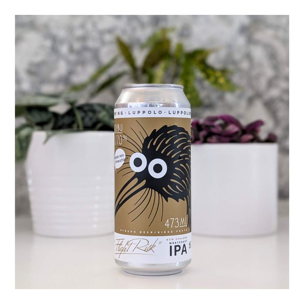 Co. Flight Risk New Zealand West Coast IPA by Luppolo Brewing Co, beer label