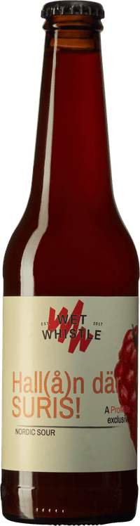Hall(å)n där, Suris! by Wet Whistle Brewery, beer label