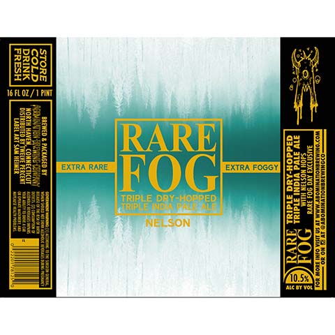 Abomination Rare Fog Nelson TDH TIPA by Abomination Brewing Company, beer label