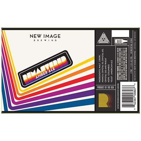 New Image Remastered Amber Ale by New Image Brewing Co, beer label