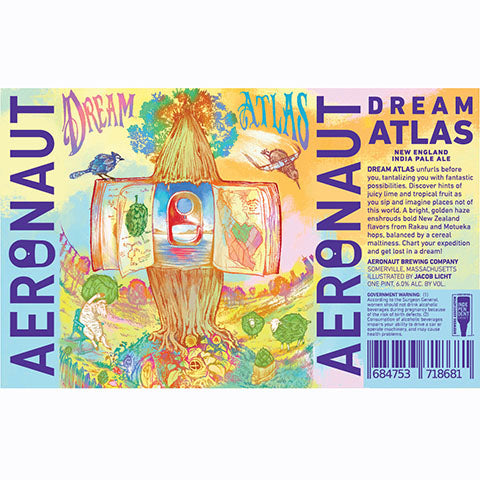 Aeronaut Dream Atlas NEIPA by Aeronaut Brewing Company, beer label