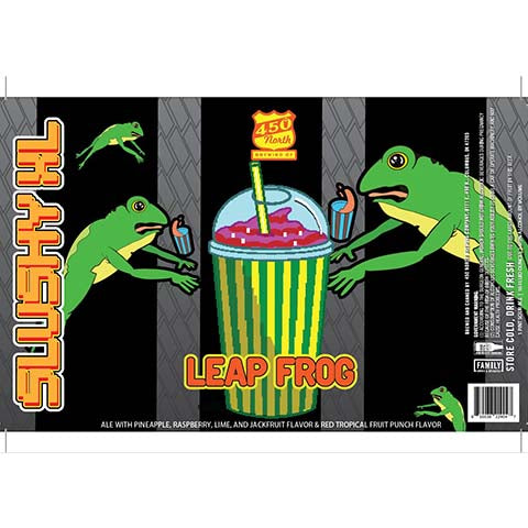 450 North SLUSHY XL Leap Frog Sour by 450 North Brewing Company, beer label