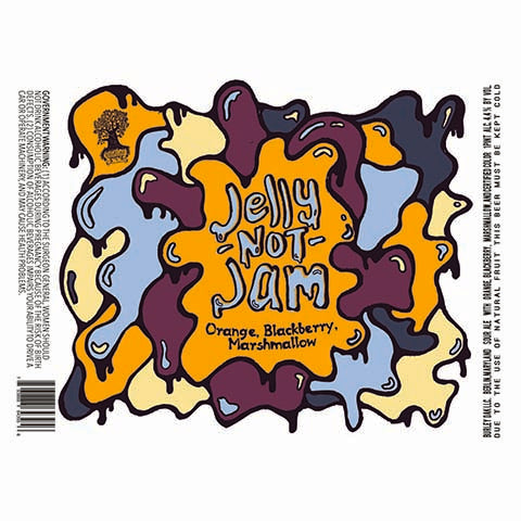 Burley Oak Jelly Not Jam Sour Ale (Orange, Blackberry, Marshmallow) by Burley Oak Craft Brewery, beer label