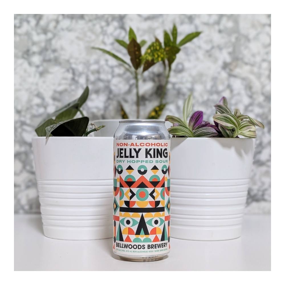 Jelly King Dry Hopped Sour Non-Alcoholic by Bellwoods Brewery, beer label