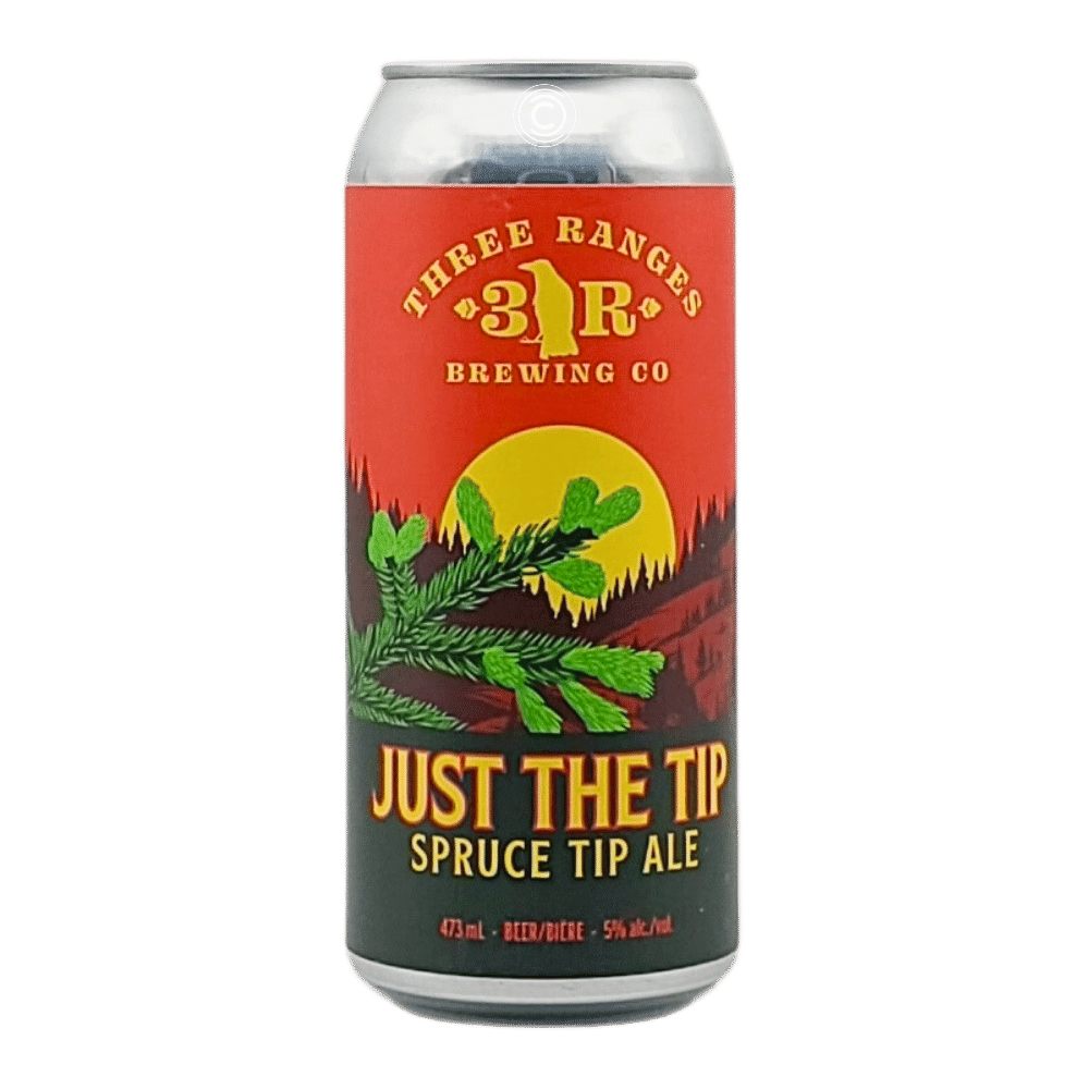 Just the Tip Amber Ale by Three Ranges Brewing Company, beer label