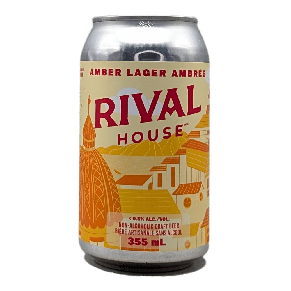 Amber Lager Non-Alcoholic Beer by Rival House, beer label