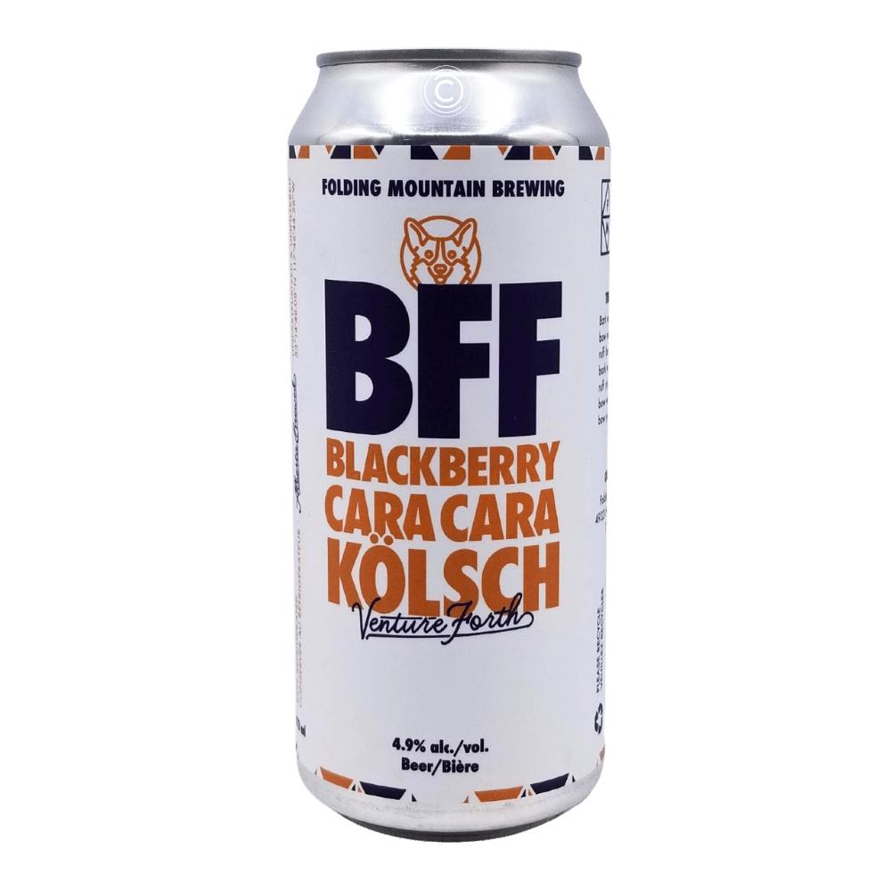 BFF Blackberry Cara Cara Kolsch by Folding Mountain Brewing, beer label