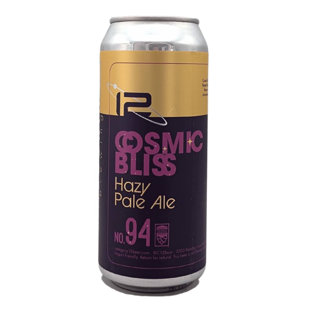 Cosmic Bliss Hazy Pale Ale by Category 12 Brewery, beer label