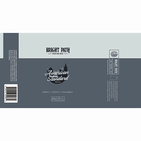 Bright Path American Standard Pale Ale by Bright Path Brewing, beer label