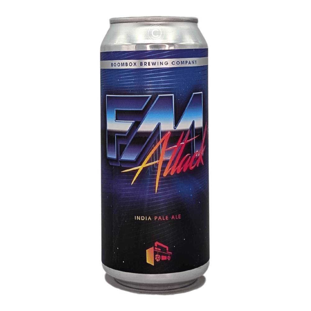 Company FM Attack Hazy IPA by Boombox Brewing Company, beer label