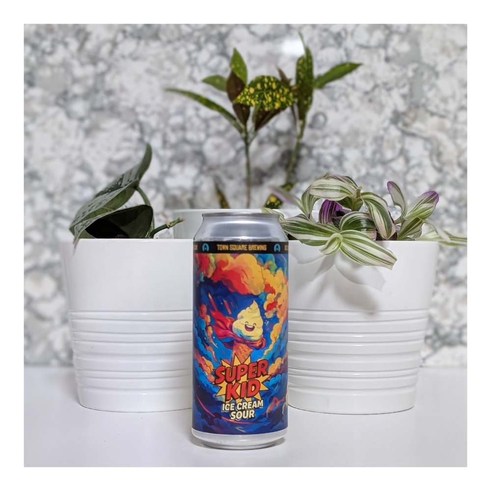 Super Kid Ice Cream Sour by Town Square Brewing Co., beer label