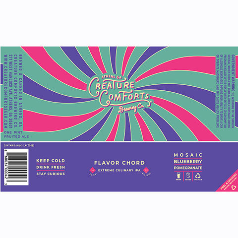 Creature Comforts Flavor Chord Extreme Culinary IPA by Creature Comforts Brewing Co., beer label