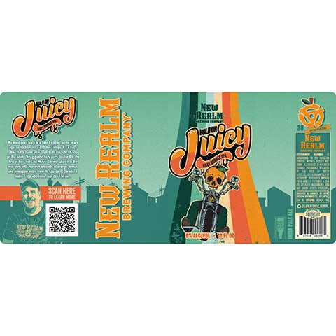 New Realm Hold On Juicy Hazy DIPA by New Realm Brewing, beer label