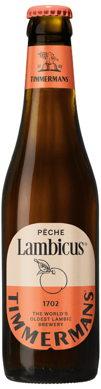 Peach by Timmermans, beer label