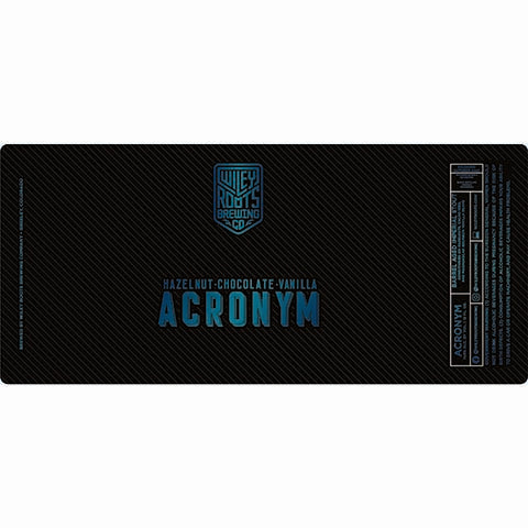 Wiley Roots Acronym Imperial Stout by Wiley Roots Brewing Co, beer label