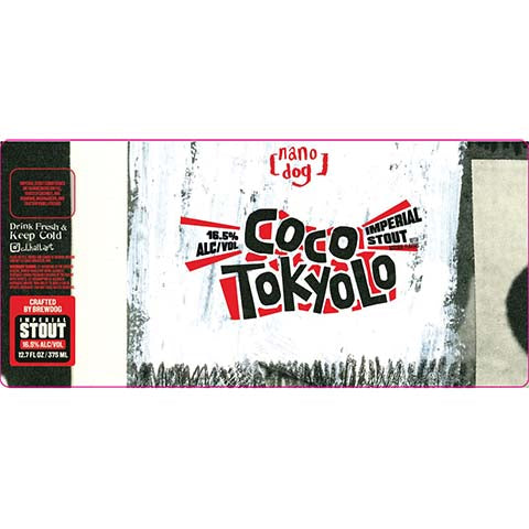 Nanodog Coco Tokyolo Imperial Stout by Nanodog, beer label