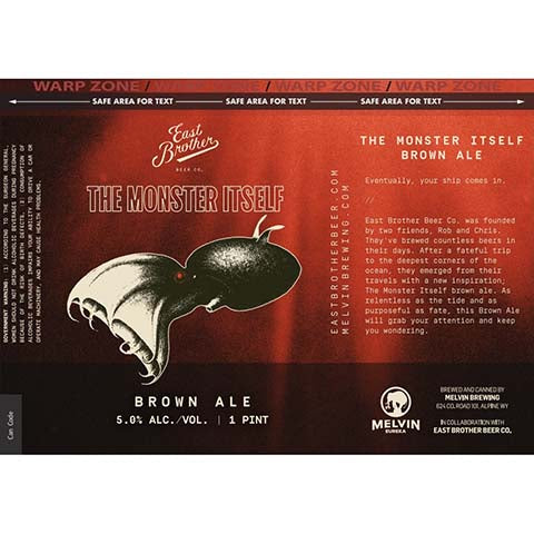 Melvin Brewing The Monster Itself Brown Ale by Melvin Brewing, beer label