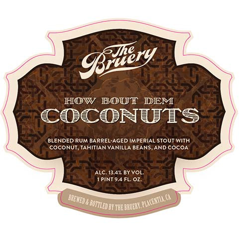Bruery How Bout Dem Coconuts Imperial Stout by The Bruery, beer label
