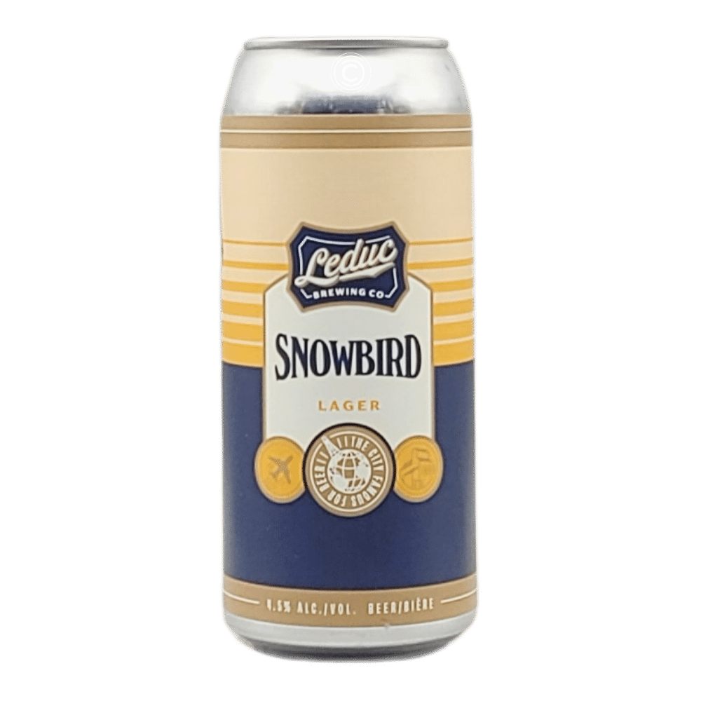 Snowbird Pale Lager by Leduc Brewing Co., beer label
